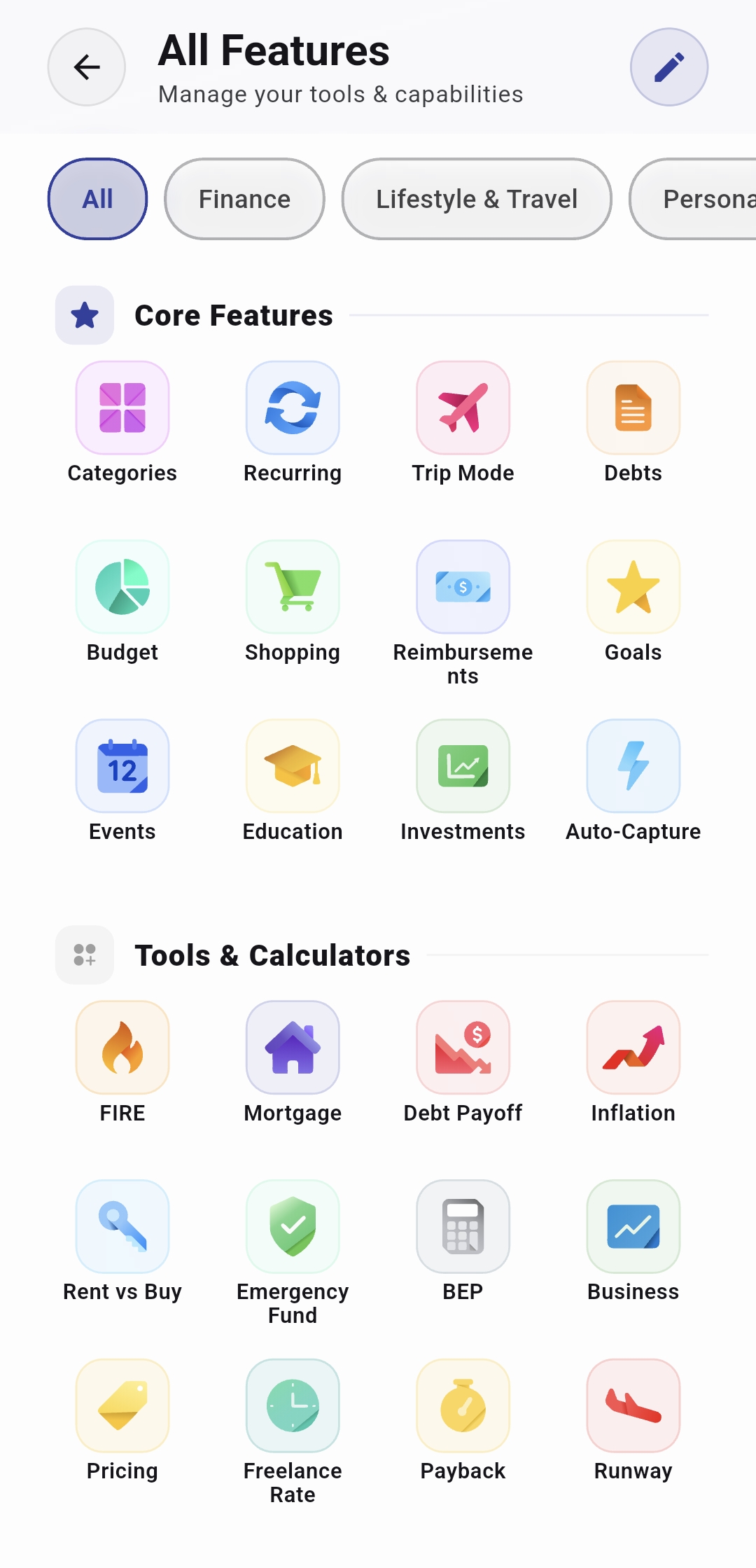 DOCU all features navigation hub